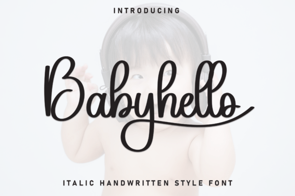 Babyhello Script Font for Handmade Brands