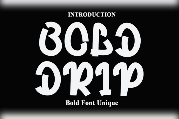 Bold Drip Font for Editorial Design
