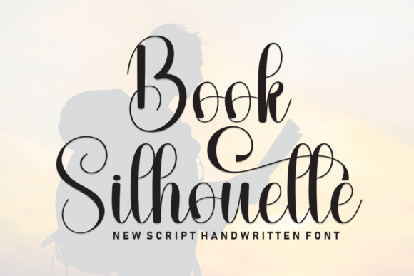 Book Silhouette Font for Elegant Handmade Designs