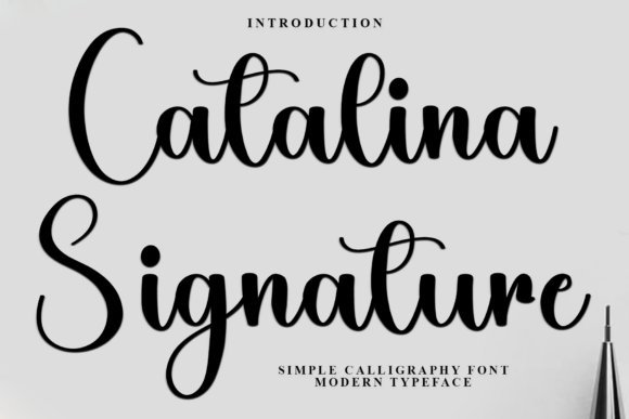 Catalina Signature Font for Elegant Crafts