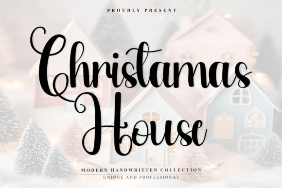 Christmas House: An Elegant Script Typeface for Editorial Design