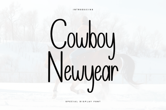 Cowboy Newyear: A Bold Handwritten Font for Makers