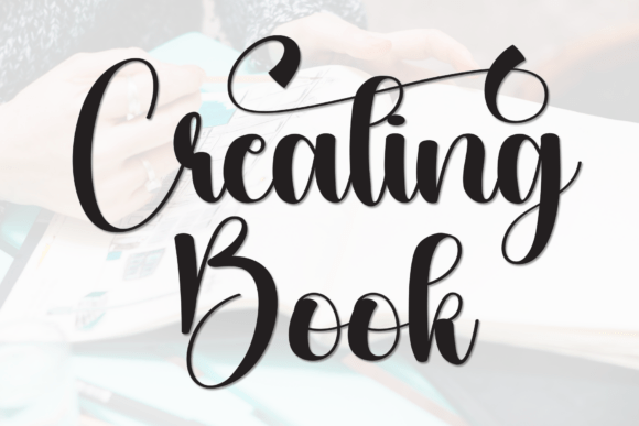 Creating Book: Elegant Script Handwritten Fonts for Editorial Design