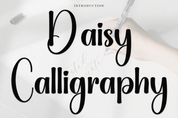 Daisy Calligraphy Font for Editorial Design