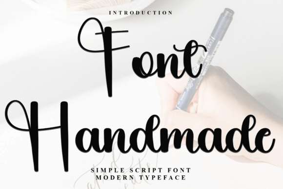 Font Handmade: A Graceful Script Typeface for Makers