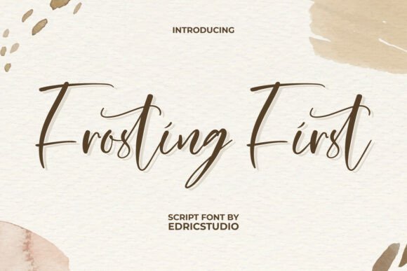 Frosting First Font for Crafters and Sellers