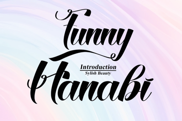 Funny Hanabi: A Script Font for Elegant Campaigns