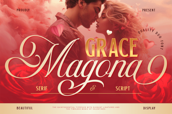 Grace Magona Duo: A Romantic Typeface for Elegant Brands