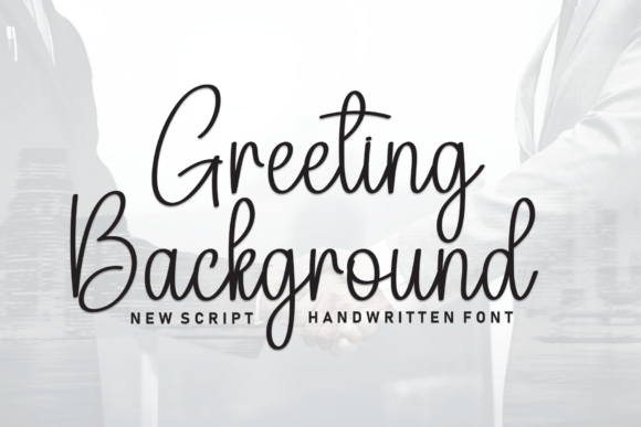 Greeting Background Font for Editorial Design