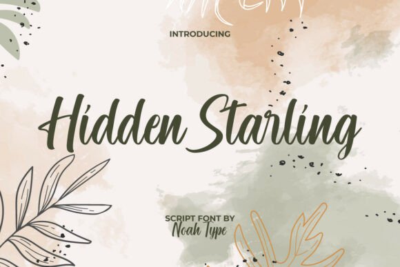 Hidden Starling Font for Handmade Brands