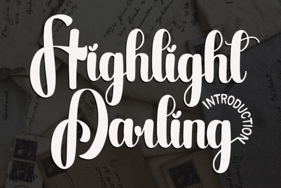 Highlight Darling: A Premium Script Font Review