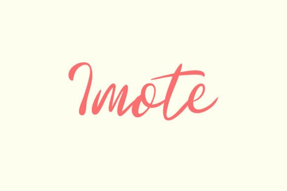 Imote Font: Elegant Script for Modern Designers