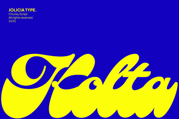 Kolta: The Bold Chunky Script Font for Modern Branding