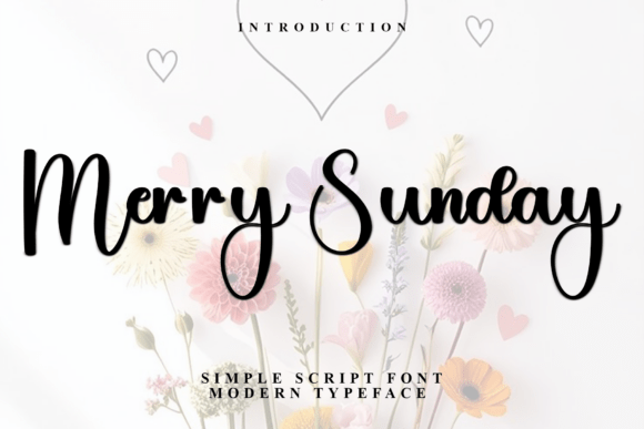 Merry Sunday Script Font for Crafters