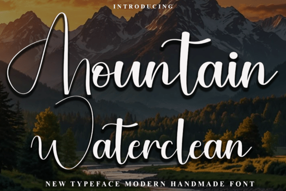 Mountain Waterclean Font for Bold Campaigns