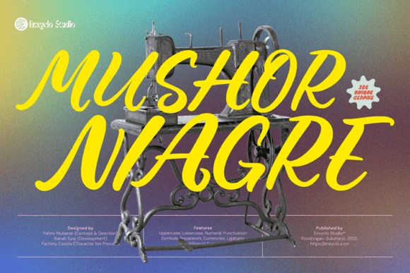 Mushor Niagre Font for Handmade Brands