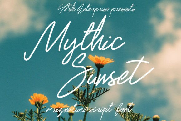 Mythic Sunset Typeface for Digital Branding