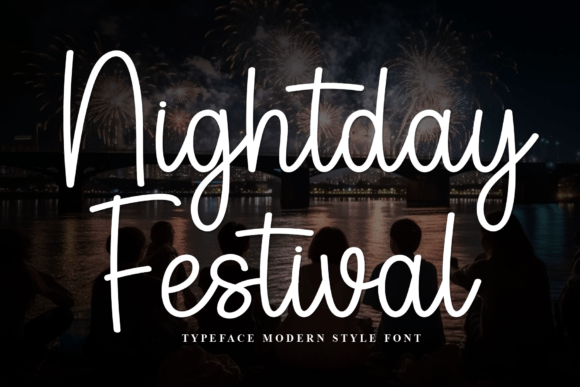 Nightday Festival Typeface for Modern Editorial Design