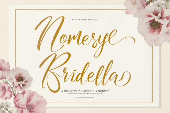 Nomesyl Bridella: A Premium Script Font for Luxury Campaigns