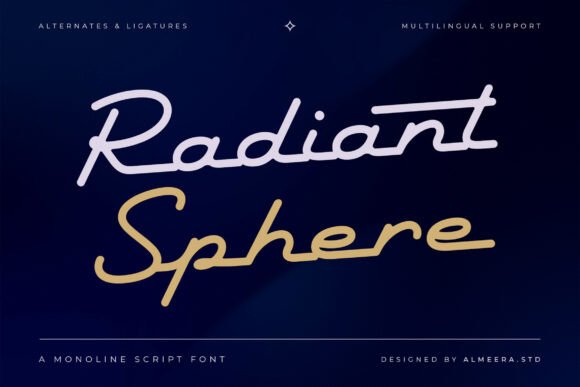 Radiant Sphere: A Modern Script Font for Branding
