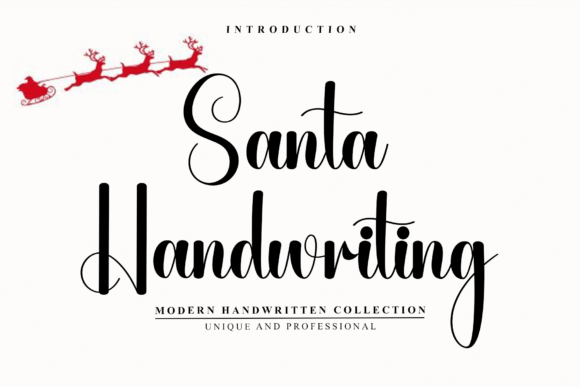 Santa Handwriting Font for Authentic Branding