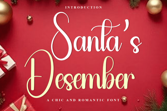 Santa s Desember Font for Festive Web Design