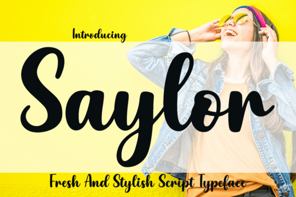 Saylor: A Modern Script Font for Editorial Design