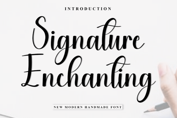 Signature Enchanting Typeface for Editorial Design