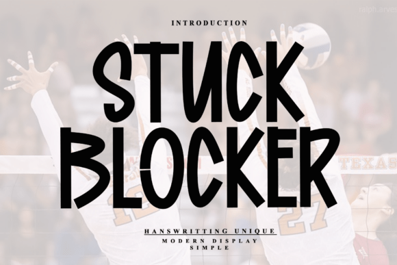 Stuck Blocker Font for Bold Brand Identity