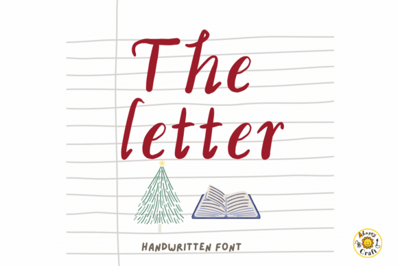 The Letter Font for Handmade Holiday Designs