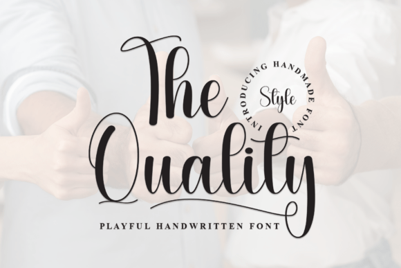The Quality Script Font for Editorial Design