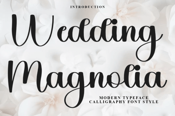 Wedding Magnolia Font for Elegant Branding